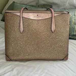 Kate Spade Pink Glitter Tote